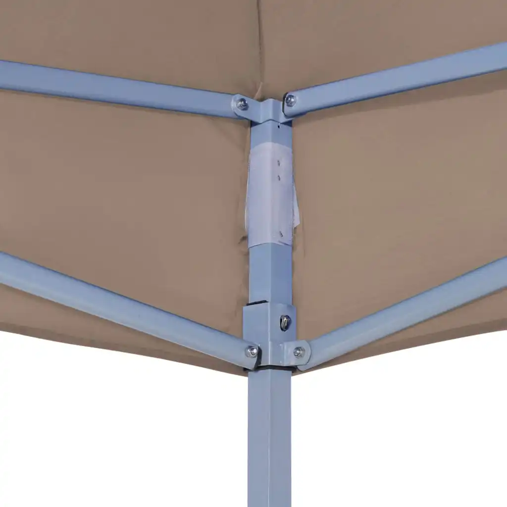 Taupe Partyzelt-Dach 4x3 m 270 G/M² Hochbelastbares Wasserdichtes Dach Geeignet für Gartenveranstaltungen und Partys
