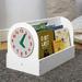 Tidy Books Portable 2 Compartment Book Display Wood in White | 13.4 H x 21.3 W x 11 D in | Wayfair TB-W