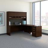 Bush Business Furniture Office 500 Collection Series C 43" H x 71" W Desk Hutch Manufactured Wood in Brown | 43 H x 71 W x 15.375 D in | Wayfair