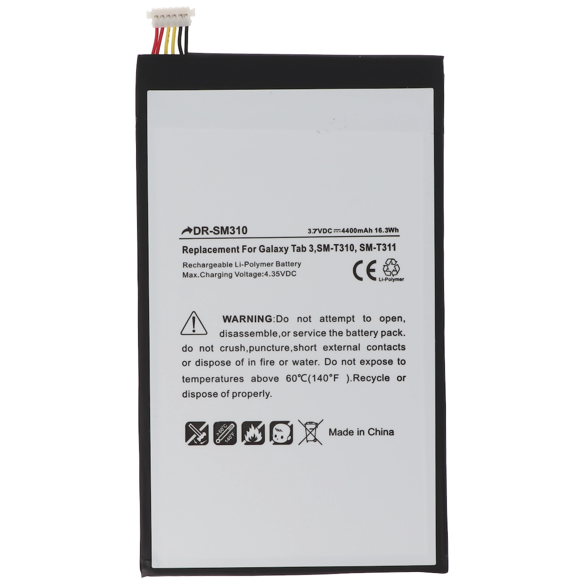 AccuCell Akku passend für den Samsung Galaxy Tab 3 8.0 Akku SM-T310, SM-T311, SM-T315, SM-T320 Image