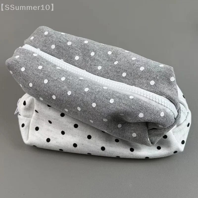 【SSummer10】Polka Dot Federmäppchen mit großem Fassungsvermögen und weichem Griff, Stifttasche, Schreibwarenbeutel, Organizer für den Schulanfang【SS】 Image