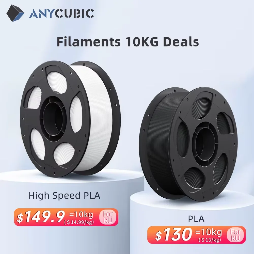 ANYCUBIC 10 kg PLA-Filament FDM 3D-Drucker Hochgeschwindigkeits-PLA 1,75 mm 3D-Druckmaterial RFID umweltfreundliches Filament für Kobra S1C Image