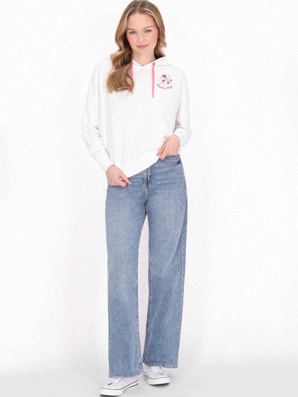 MyMo Kapuzenpullover Damen weiß, L Image