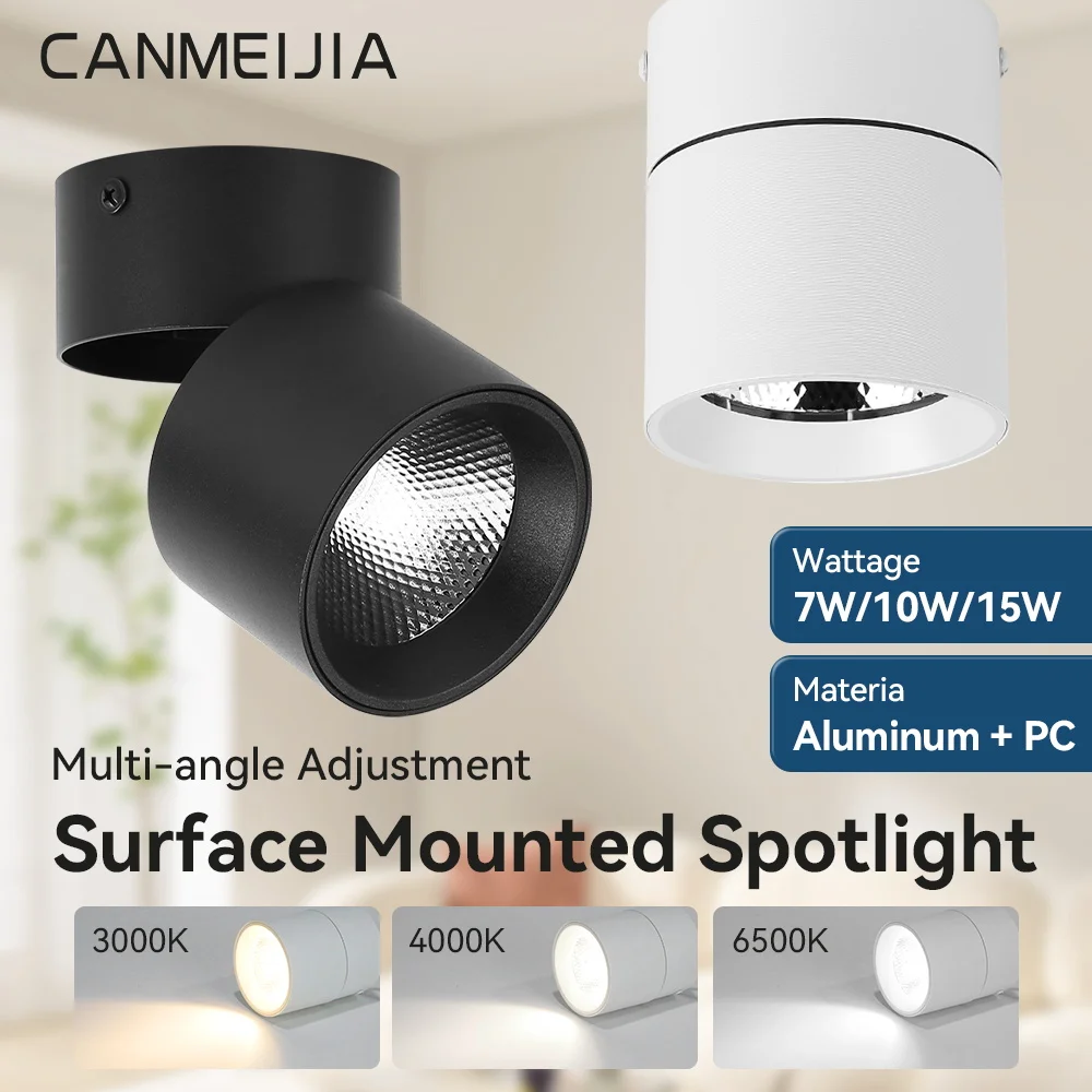 LED Downlight Decke 220V LED Decke Strahler Oberfläche Montieren Innen Decke Lampe Raum Leuchten Schlafzimmer Glanz Lichter Led spot