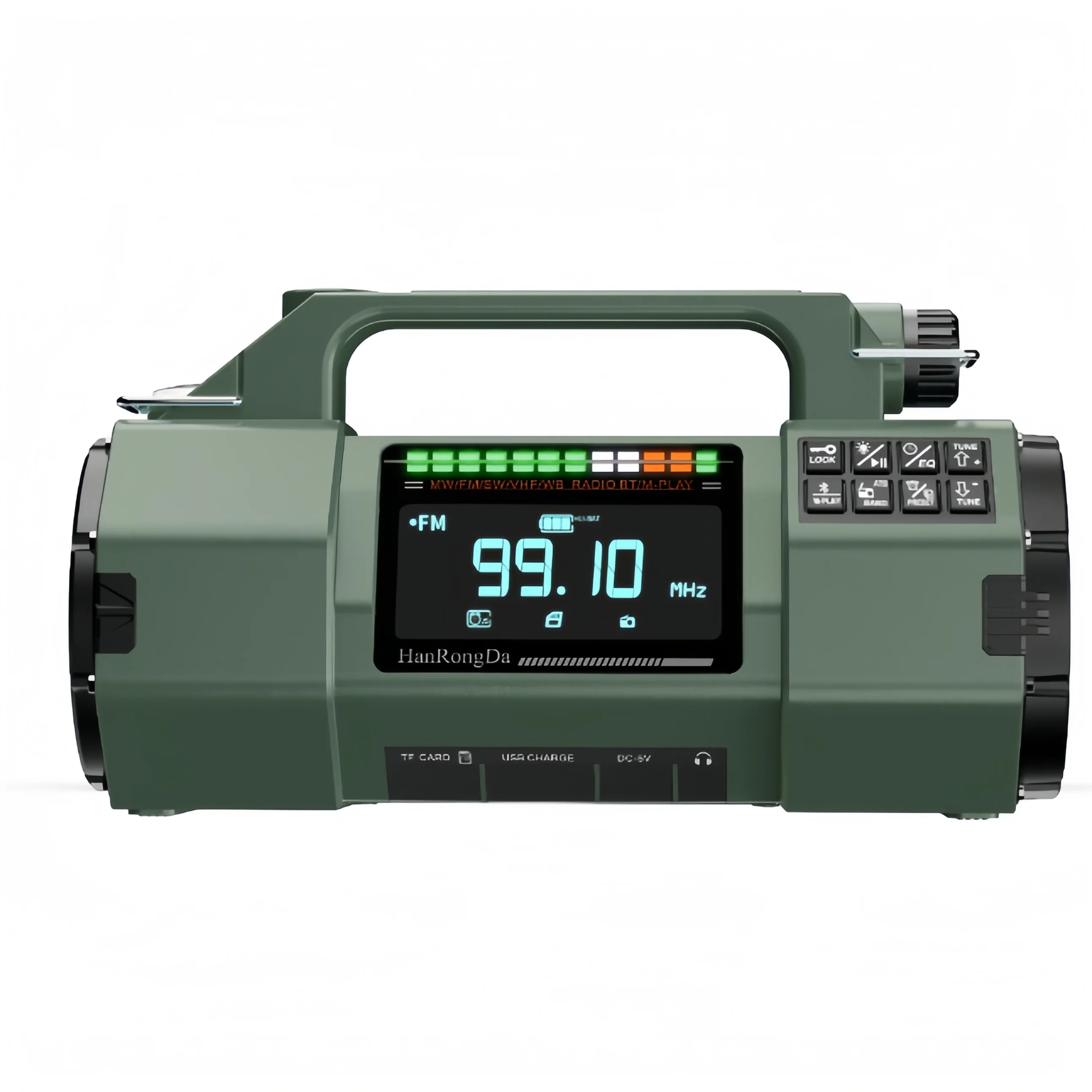Multifunktionsradio Outdoor FM/MW/SW/VHF/WB Solar Handkurbel VA-Display SOS-Alarm APP-Steuerung Image
