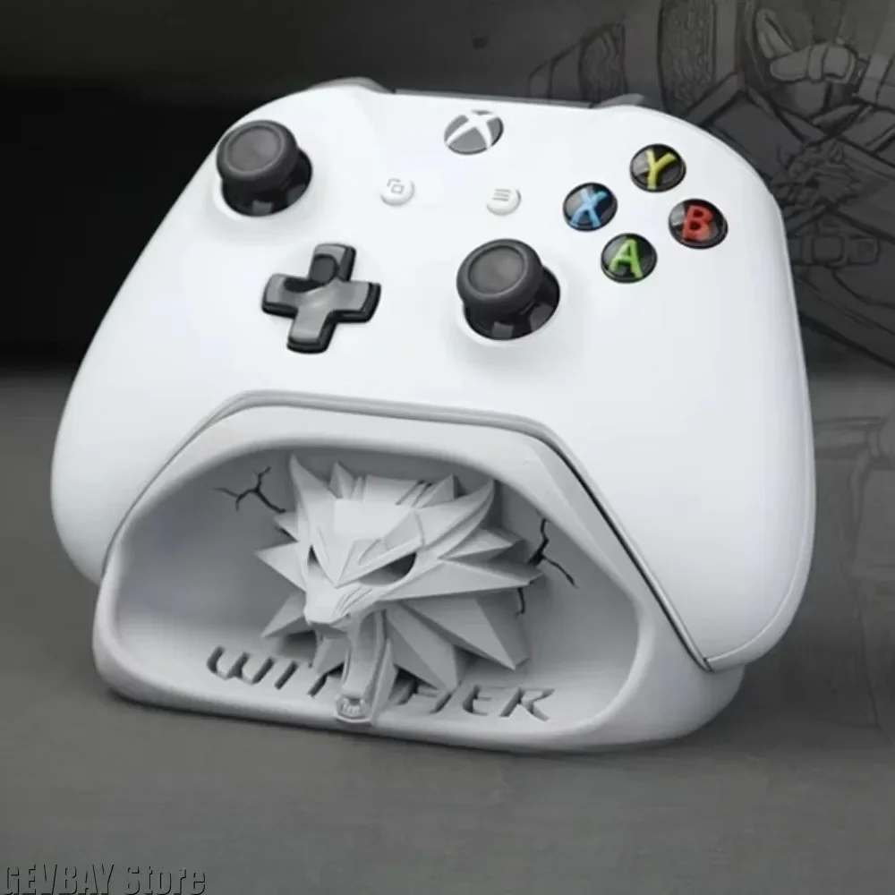 Wolf Kopf Abzeichen Game Controller Basis Halterung für Xbox Gamepad Gaming Peripheriegeräte Computer Zubehör Desktop Lagerung Organizer