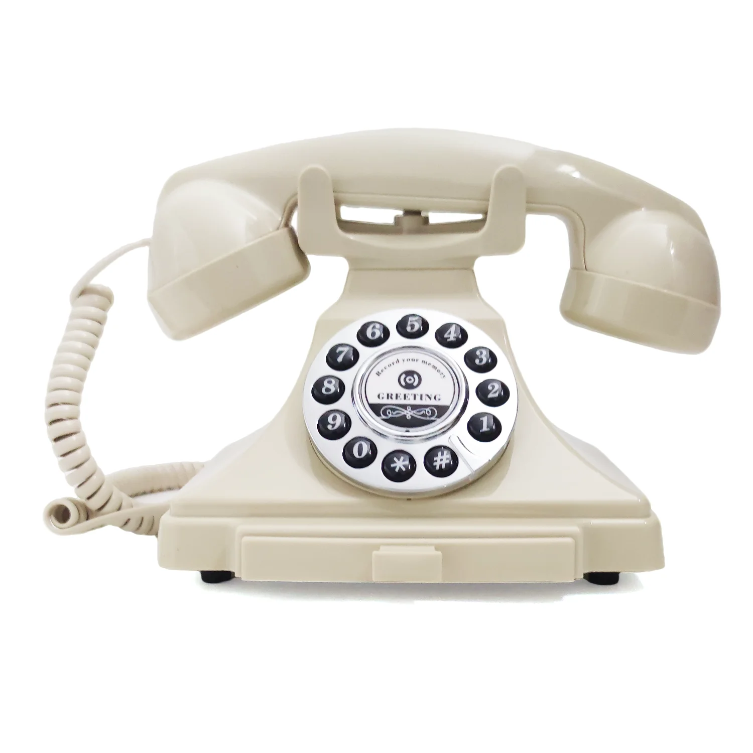 Hochzeit Telefon Audio Retro Gästebuch Drehstil Antike Telefonaufnahme Gästebuch Nachricht Diktiergerät für Hochzeitsfeier