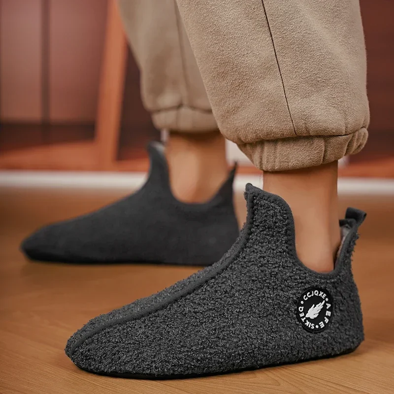 Schuhe Männer Baumwolle Hausschuhe Paare Hausschuhe männer Stiefel Sport Weiche Plüsch Warme frauen Schuhe Dünnen Boden Unisex Hause Baumwolle schuhe