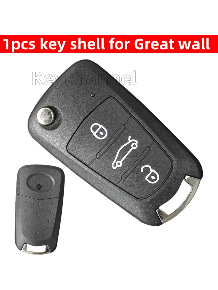Keystar 1 Stück 3 Tasten Auto-Klappschlüssel-Fernbedienungsschale für Great Wall C30 Wingle Steed 5 Haval Hover H5 mit TOY40 Blade Autoschlüsselabdeckung Image