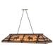 Meyda Lighting Moose At Lake 72 Inch 9 Light Linear Suspension Light - 65107