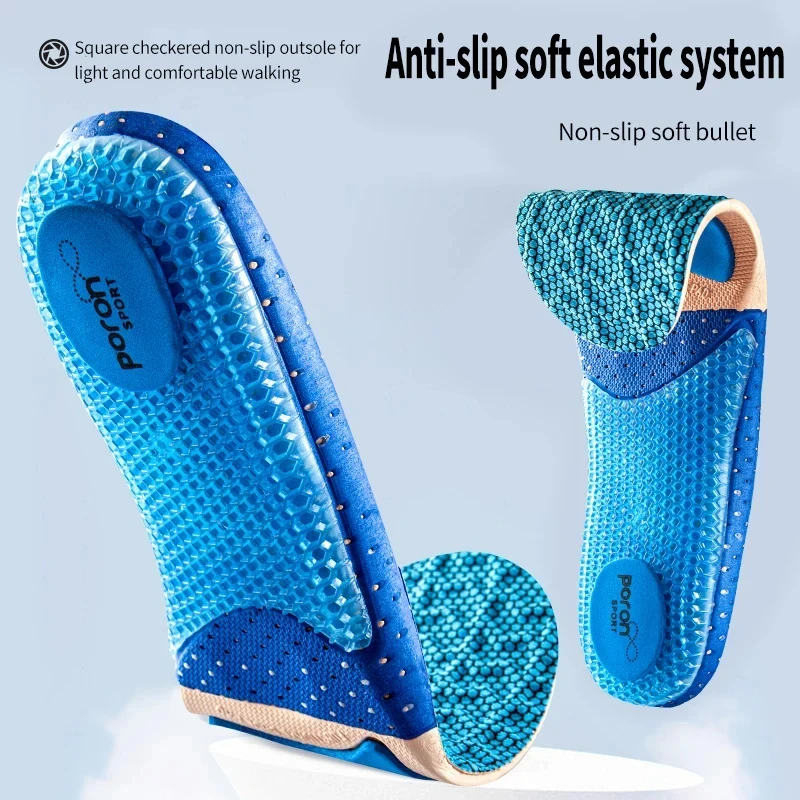 Orthopädische Einlegesohlen für Schuhe Silikon Hochelastische Sport-Stoßdämpfende Einlage für Füße Gewölbestütze Plantarfasziitis Schuhsohle Image