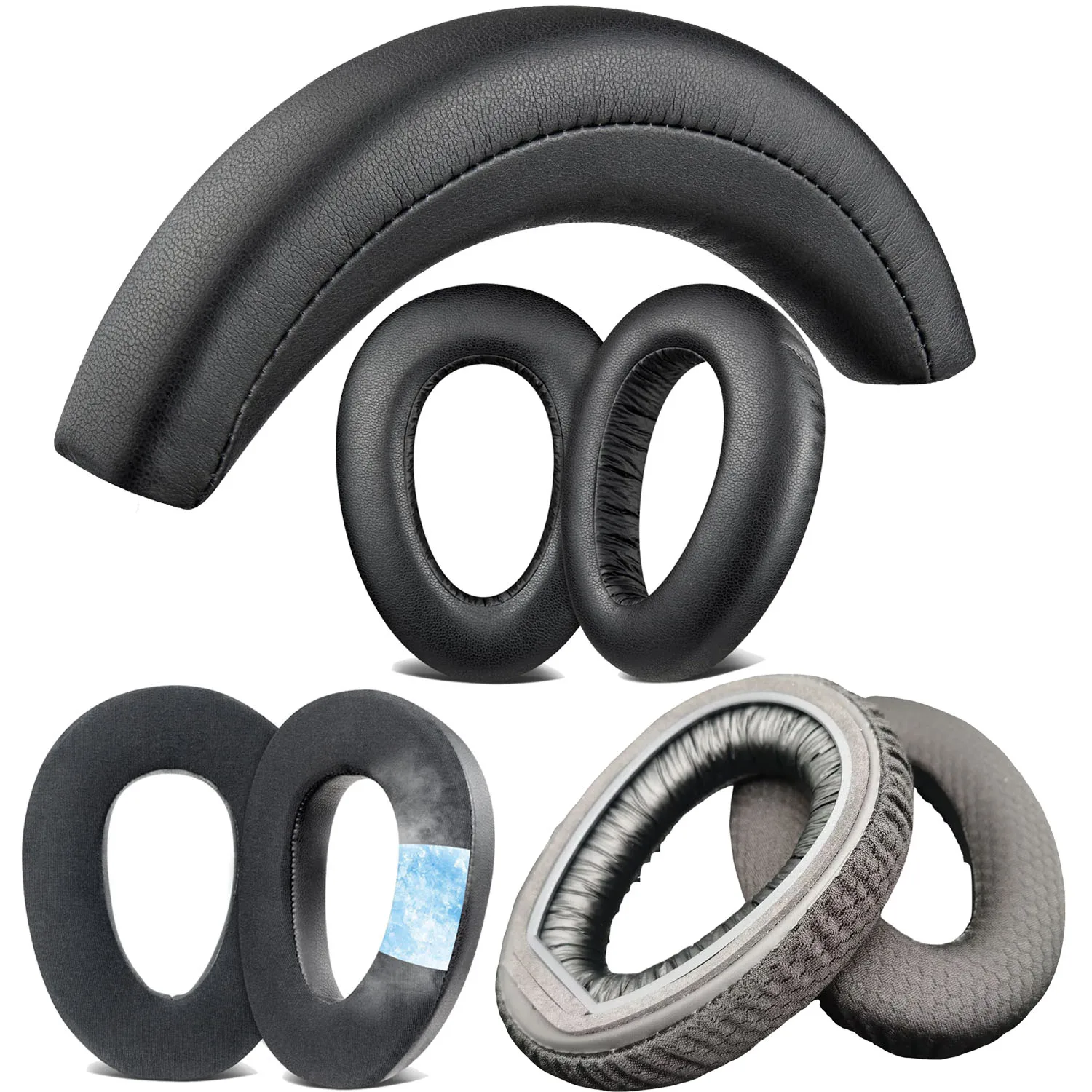 PXC550II Kopfband & Ohrpolster für Sennheiser PXC550 PXC 550-II EPOS Adapt 660 Kopfhörer Ersatz-Kopfbügel Ohrpolster Image