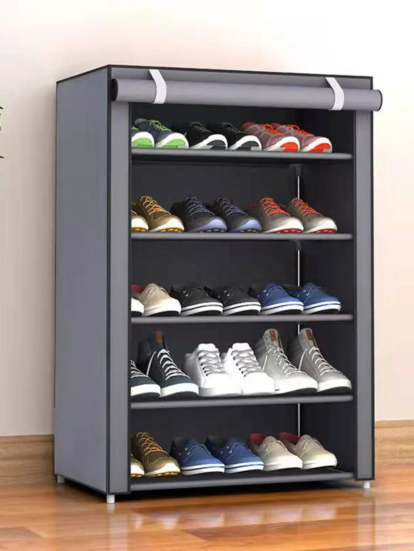 10/8/6 schichten Schuh Schrank Staubdicht Stoff Organizer Ständer Halter Flur Platzsparend Regal Hause Möbel Lagerung schuh Rack