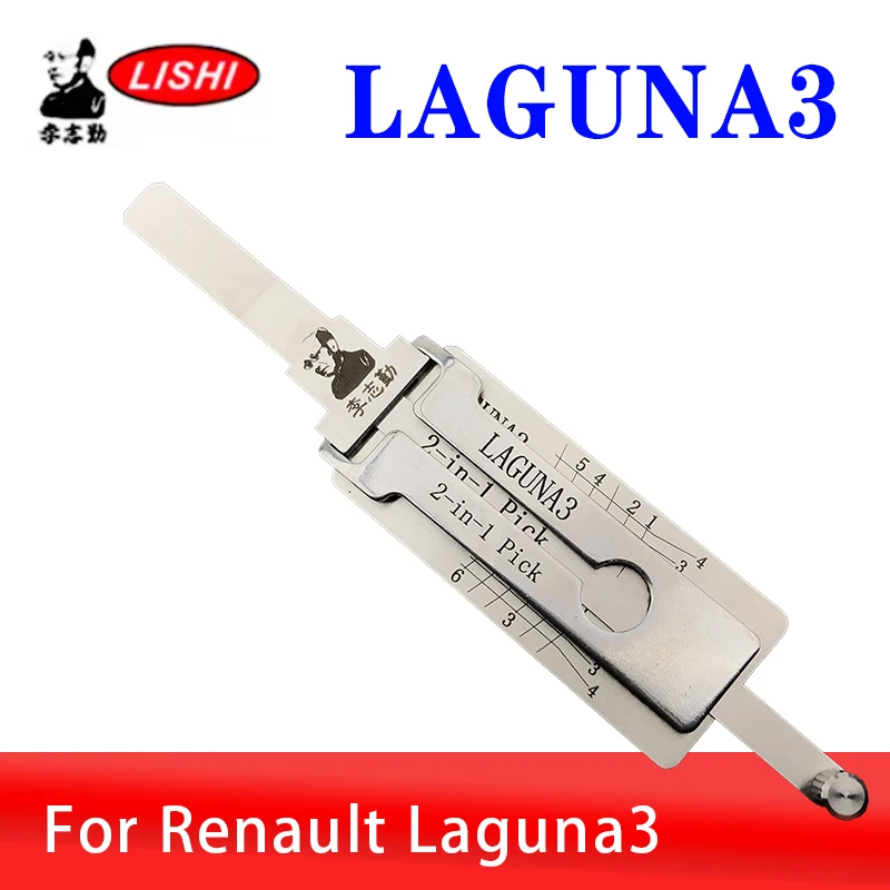 Outil de décodage LAGUNA3 LISHI 2 en 1 pour Renault LAGUNA, outil d'ouverture de porte de voiture, outil de crochetage de serrure, outil pour serruriers