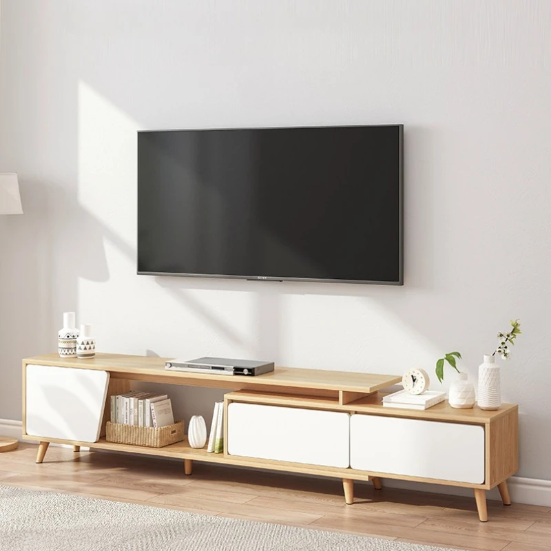 Meuble TV moderne et simple, petit appartement, meuble TV télescopique nordique, salon, salon, fernseher schrank, meubles de maison