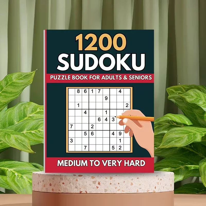 Englisches Sudoku-Spielbuch, das Kindern beim Spielen smartere macht, mit Neun-Gitter-Füllungsschablonen zum Training des logischen Denkens Image
