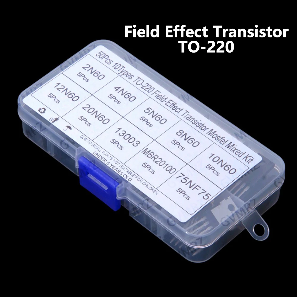 10 Werte ​ ​ 50PCS MBR20100 75NF75 2N60 4N60 5N60 8N60 10N60 12N60 Feldeffekttransistor-Paket TO-220 20N60 13003 Image