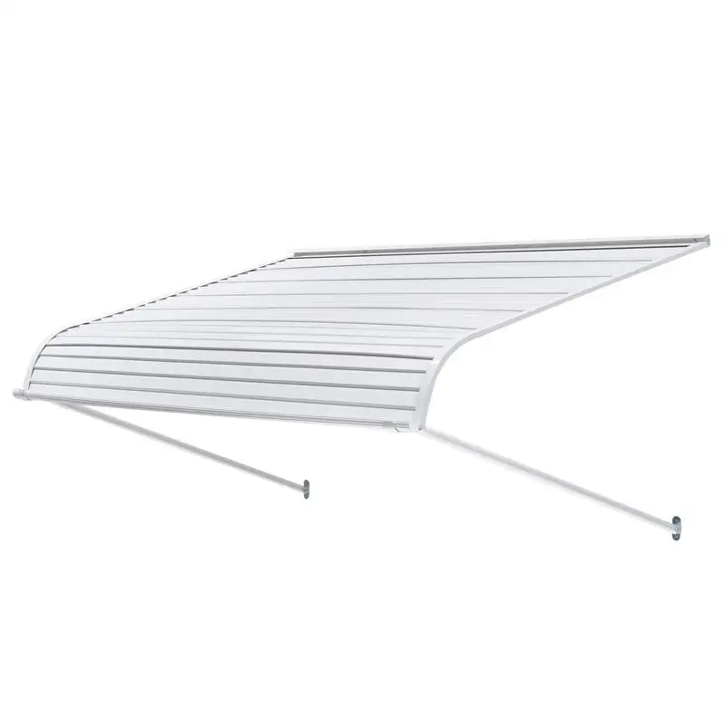 Eingangstür-Vordach 152,4x106,6 cm, Aluminium-Türüberdachung, Schutz vor Regen, Schnee, Sonne, Stabiles Vordach für Eingangstüren, Veranda-Fenster, Balkone