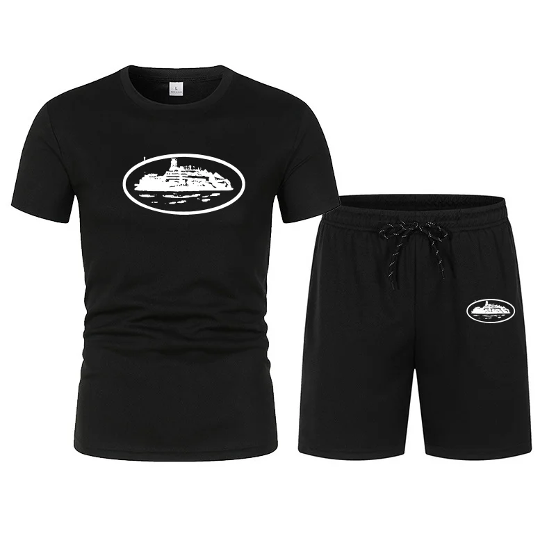 2026 Herren Sommer T-Shirt und Shorts Set, atmungsaktives Sportbekleidungsset für Herren, lässiges und modisches Kurzarm-T-Shirt-Set Image