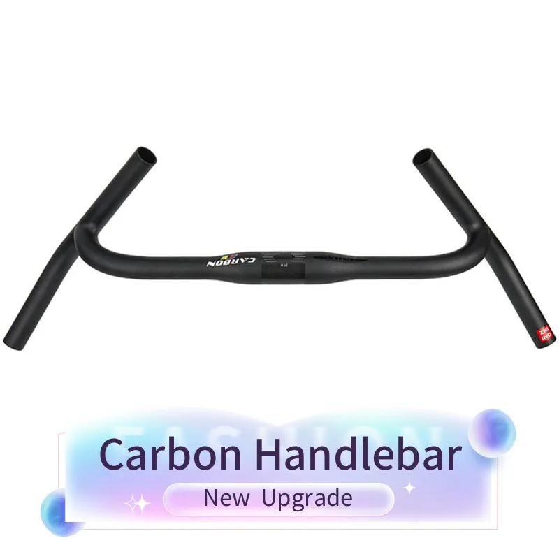 Zniino New Carbon modifizieren Kies h Lenker Big Flare Bar Fahrrad Cross Road MTB Fahrrad Lenker Kohle faser Travelling Fahrrad Image