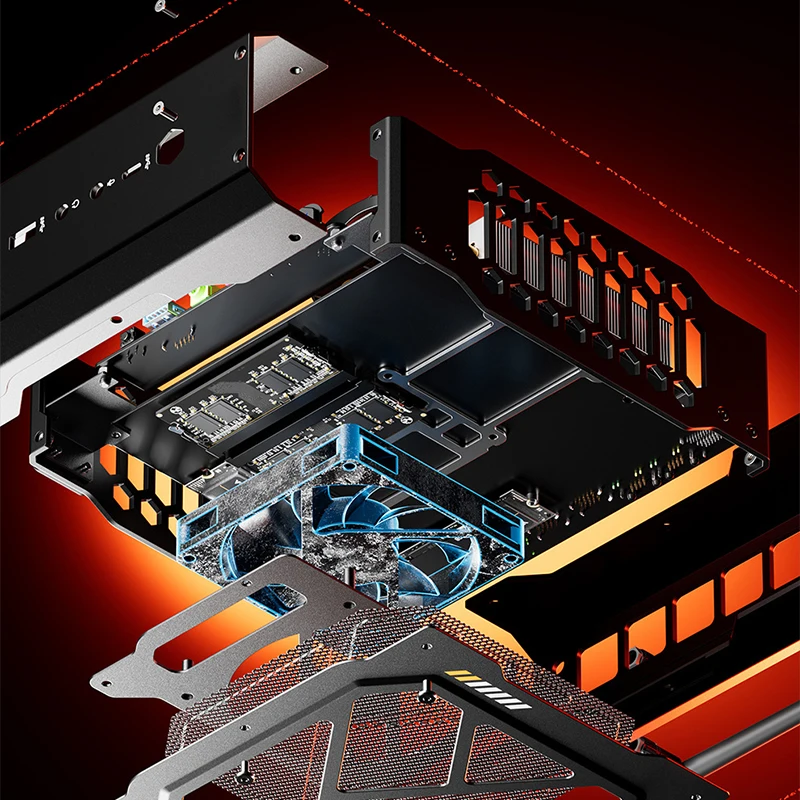 PC de jeu de bureau haut de gamme, mini PC avec carte graphique dédiée, processeur Intel Core i7-7940HX et carte graphique AMD Radeon RX 7600 XT — Jouez aux jeux AA