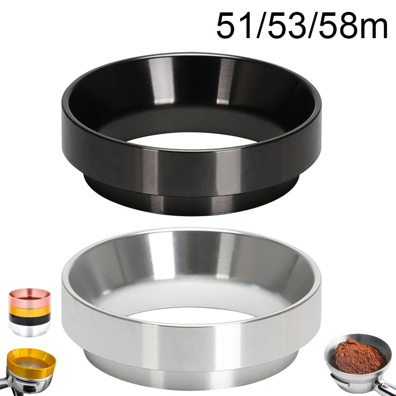 Intelligenter Aluminium-Dosierring für Kaffeepulver, Espresso-Barista-Werkzeug für 51/53/54/58MM Profilter Kaffeestampfer Image