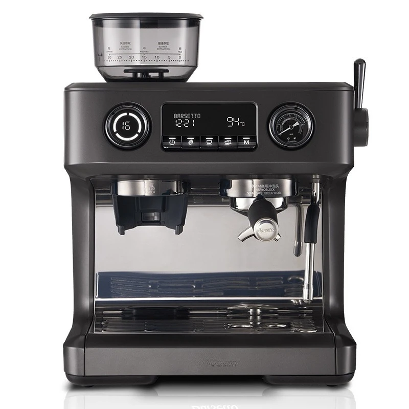 Kaffeemaschine, kommerzielle kleine halbautomatische italienische Kaffeemühle für den Haushalt Image