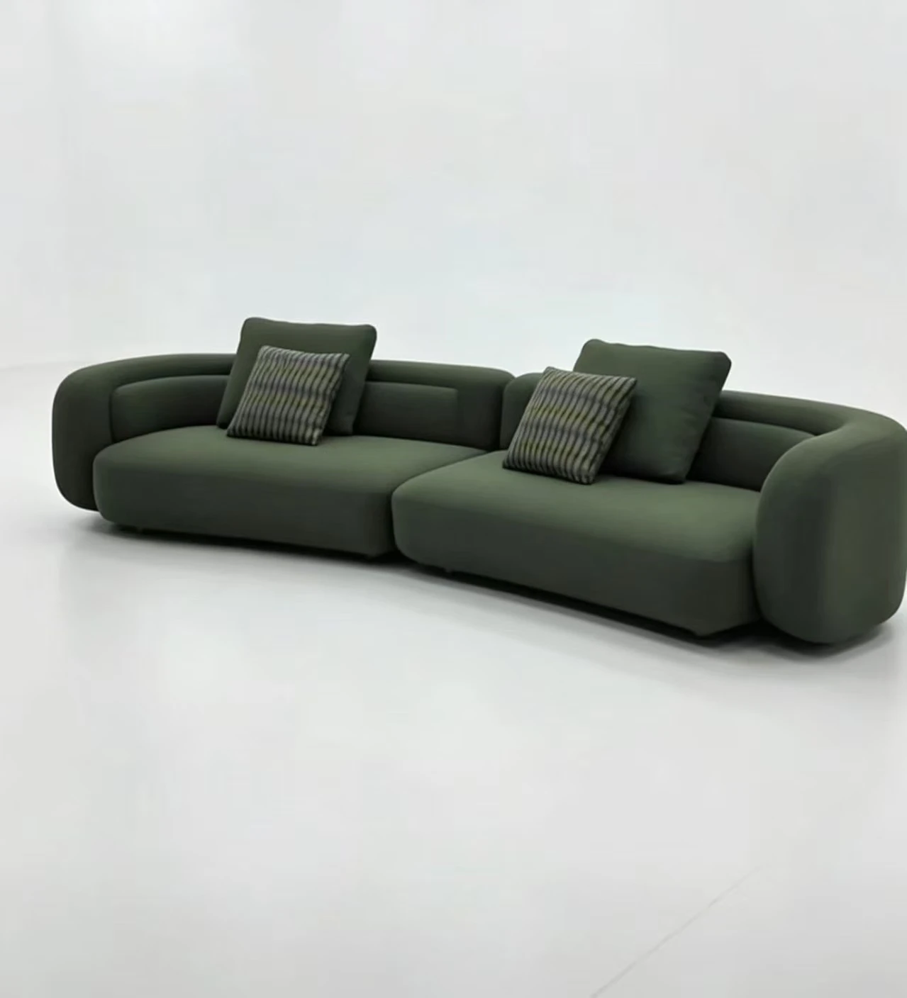 Großhandel Grünes Samt-Sofa Modernes Luxus-Stoffsofa Wohnzimmer-Möbelset 2025 Image