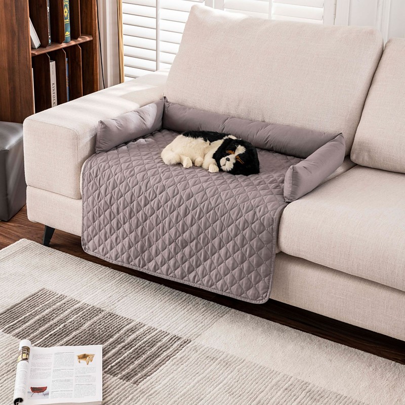 100% Waterproof Pet Bed Mat, All-Season Anti-Slip Dog Couch Cover, Washable Cat Cushion Car Seat Protector Crate Pad for Dogs
