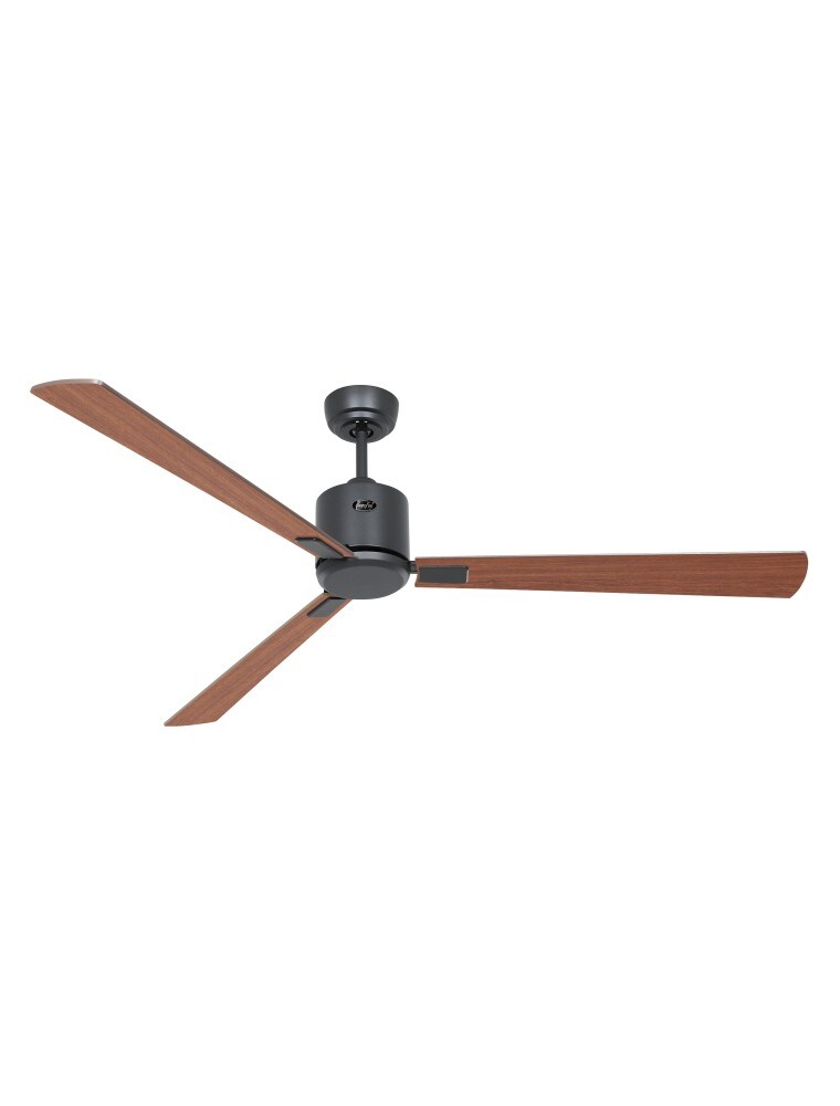 casafan eco neo III 152, ventilator ohne Licht, anthrazitfarbenes gehäuse, flügel aus walnuss- und kirschholz, durchmesser 152 cm Image