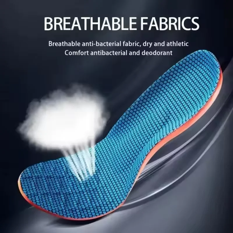 Orthopädische Einlegesohlen für Füße, stoßdämpfende Sporteinlagen für Schuhe, Fußgewölbestütze, Plantarfasziitis-Einlagen, Polster für Herren und Damen Image