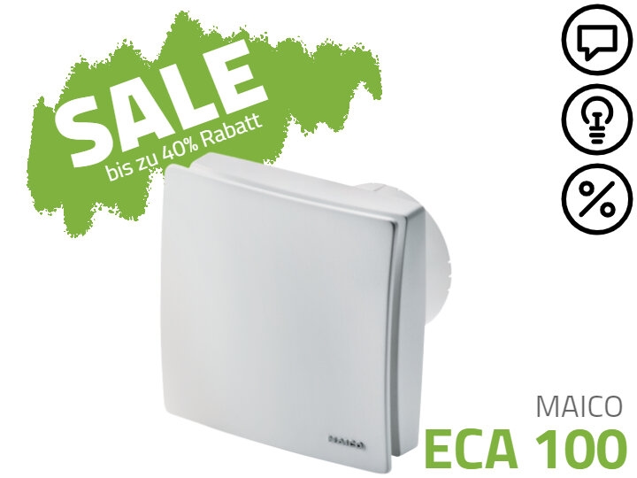 ECA 100 ipro KB Kleinraumventilator 0084.0209 - Maico Ventilatoren - LB10287.11 Image