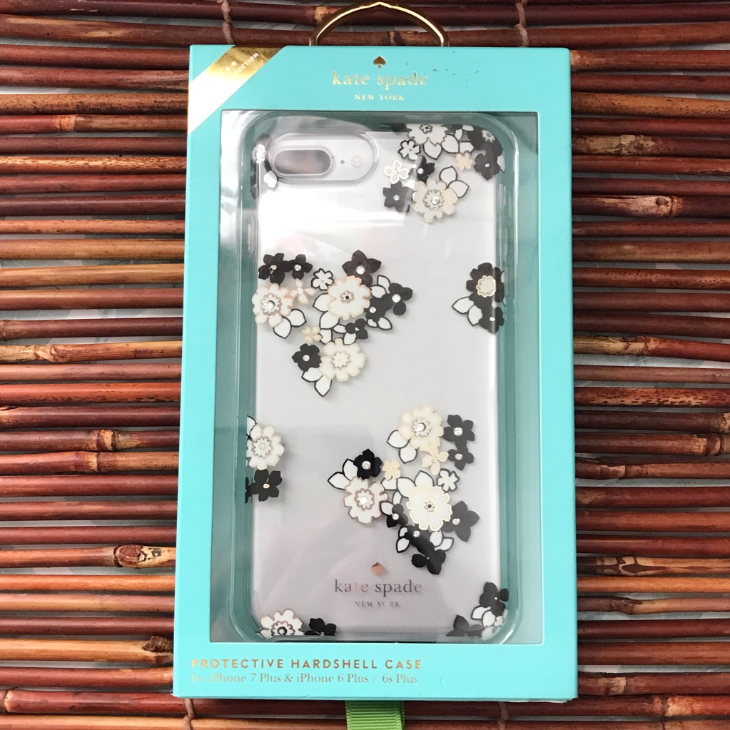 Kate Spade Cell Phones & Accessories | Kate Spade Hardshell Cell Phone Case Black & White Flowers | Color: Black/White | Size: Os