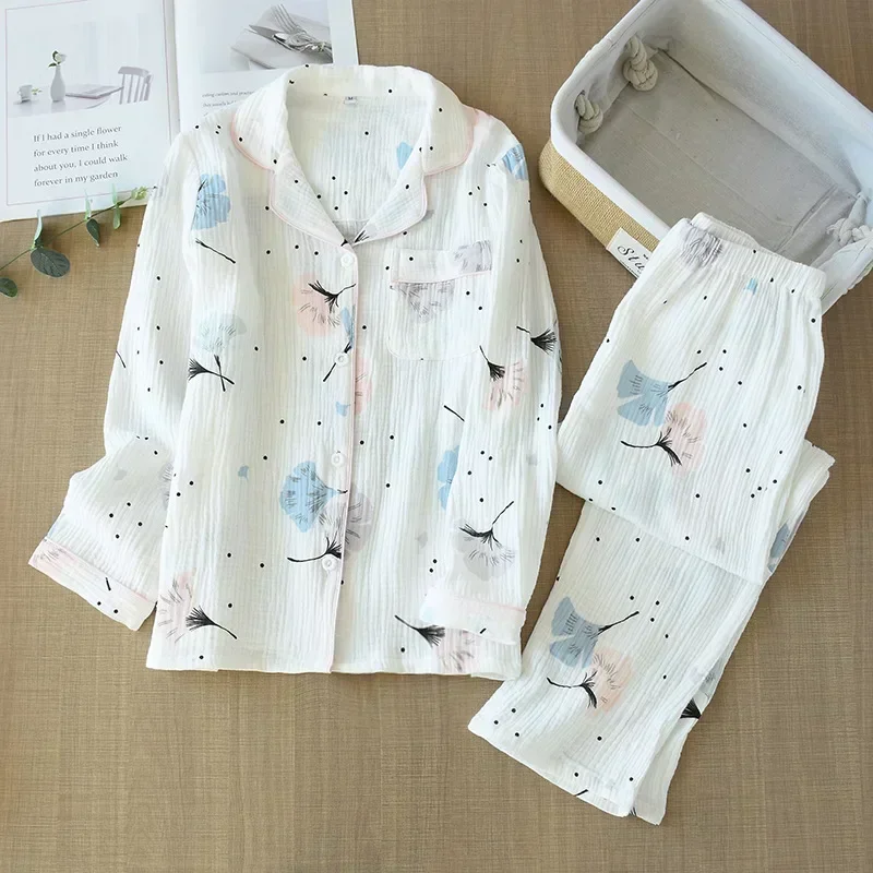 Pyjama en pansement de coton grande taille pour femme, service à domicile, pantalon à manches longues, costume simple et confortable, été et automne, nouveau
