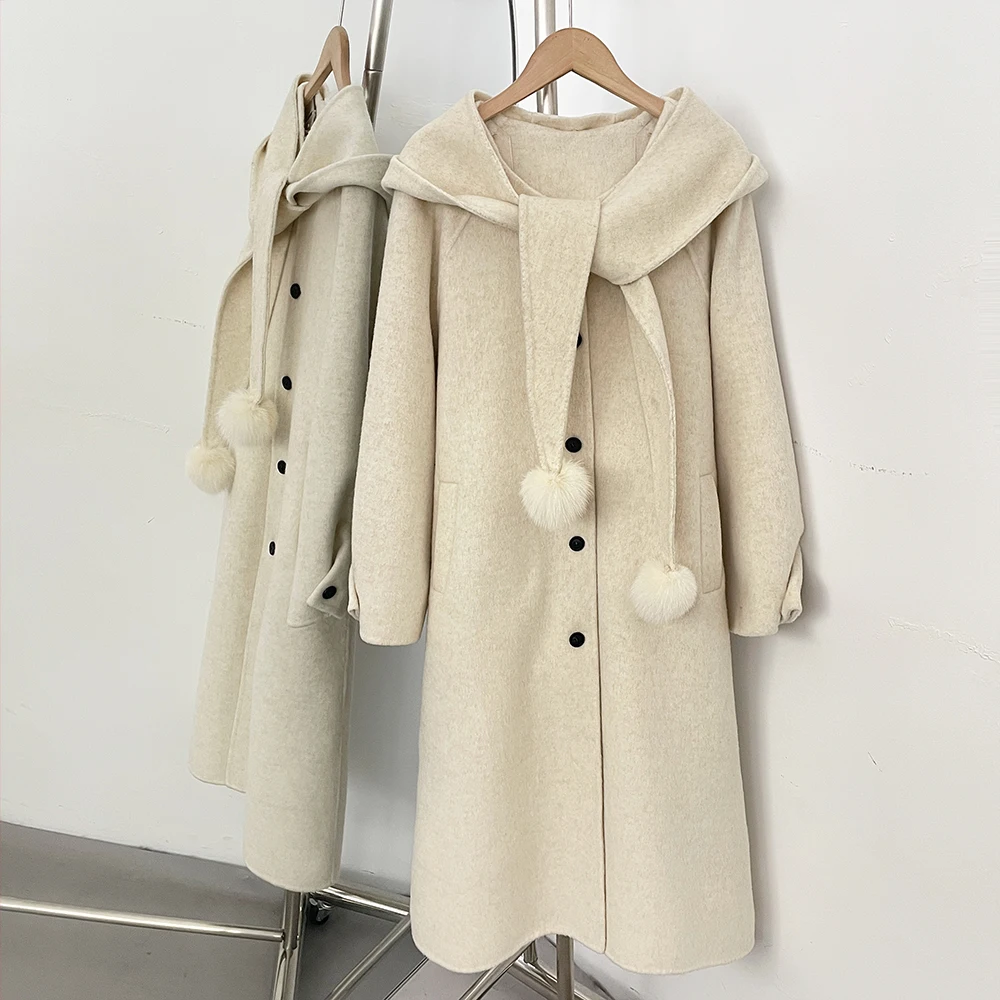 Manteau en fourrure pour femme, vêtements pour femmes, manteau en laine chaud, style coréen populaire, vêtements pour femmes de haute qualité, manteau pour femme, hiver 2026