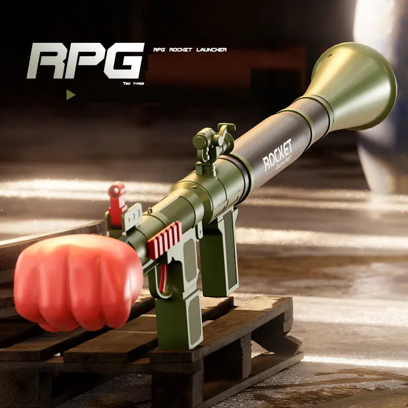 Nouveau lanceur de fusées RPG, jouet pistolet manuel à tir à air comprimé, lance-granates pour adultes, jeux de plein air
