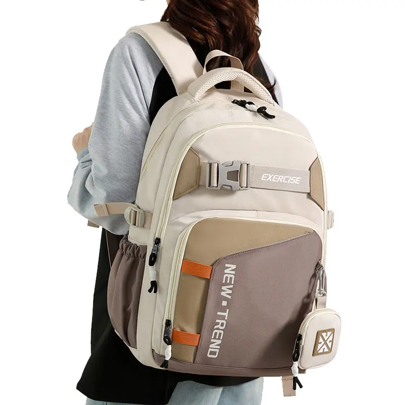 Mode femmes sac à dos nouveau Nylon étanche étudiants sac d'école hommes voyage sacs à dos grande capacité école sac à dos 9116