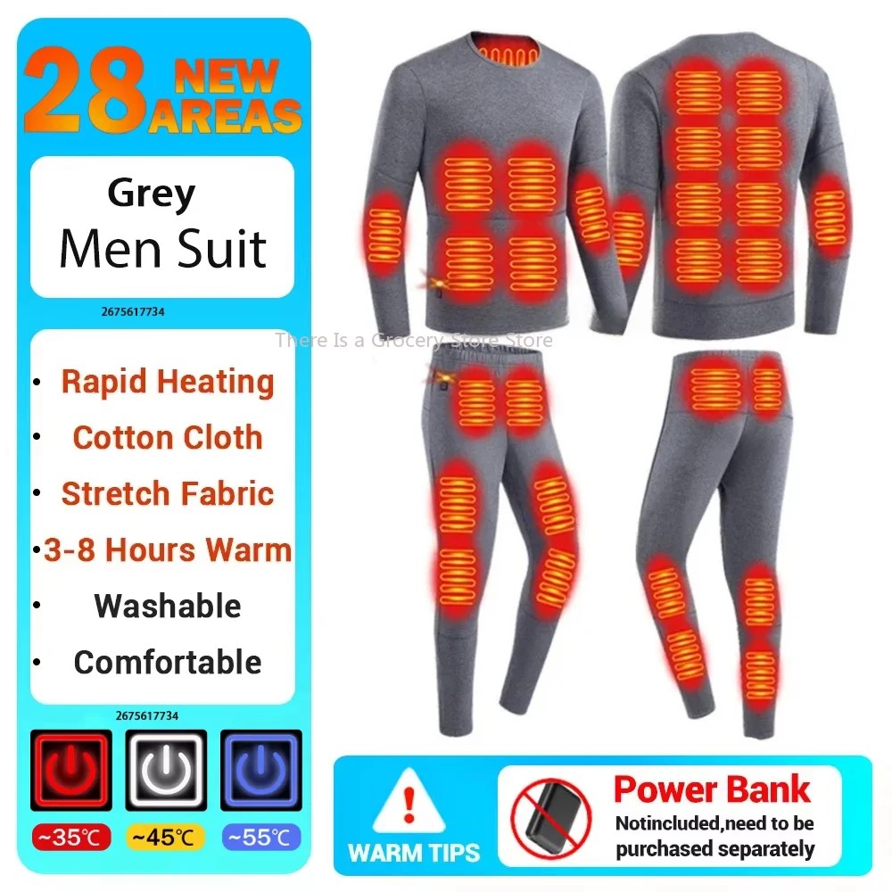 Sous-vêtements thermiques chauffants pour Ski, sous-vêtements chauds d