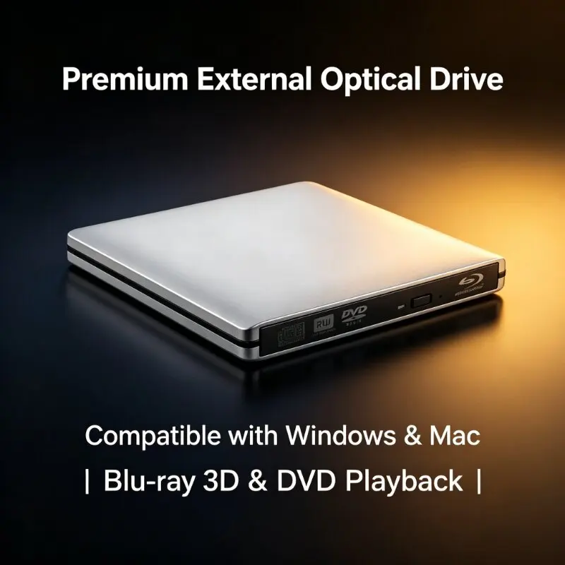 Lecteur de disque optique externe USB 3.0 en alliage d