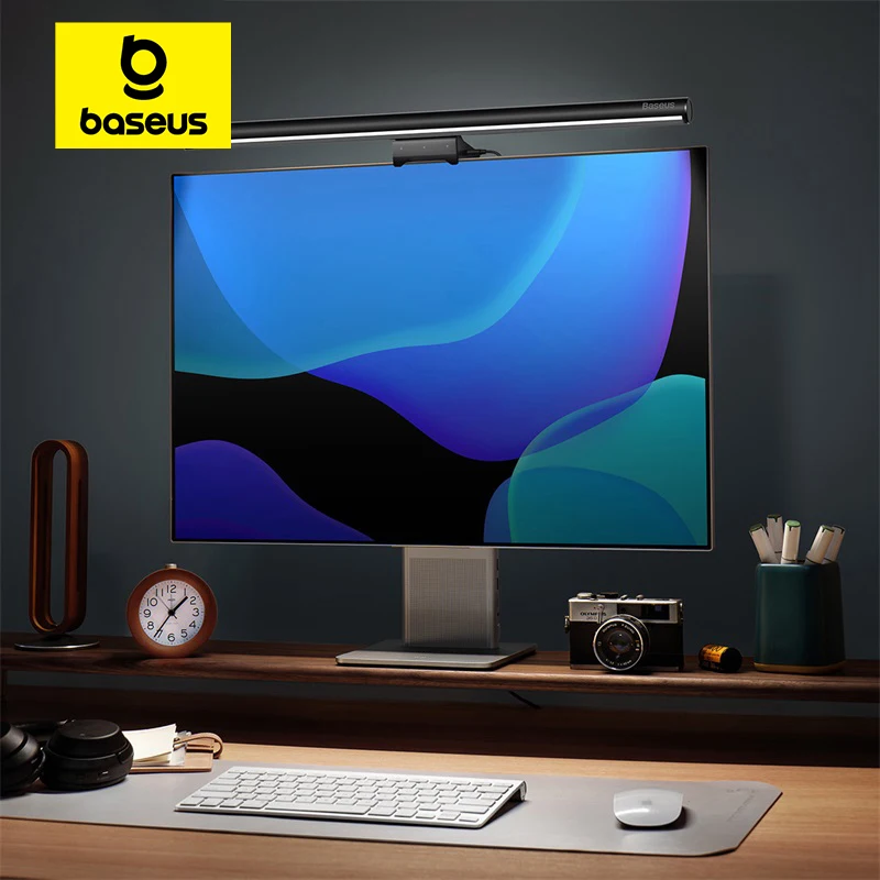 Baseus écran lumière lampe de bureau ordinateur lumière écran suspension nouvelle lampe de Table LCD moniteur ordinateur portable lumière USB étude lecture lampe