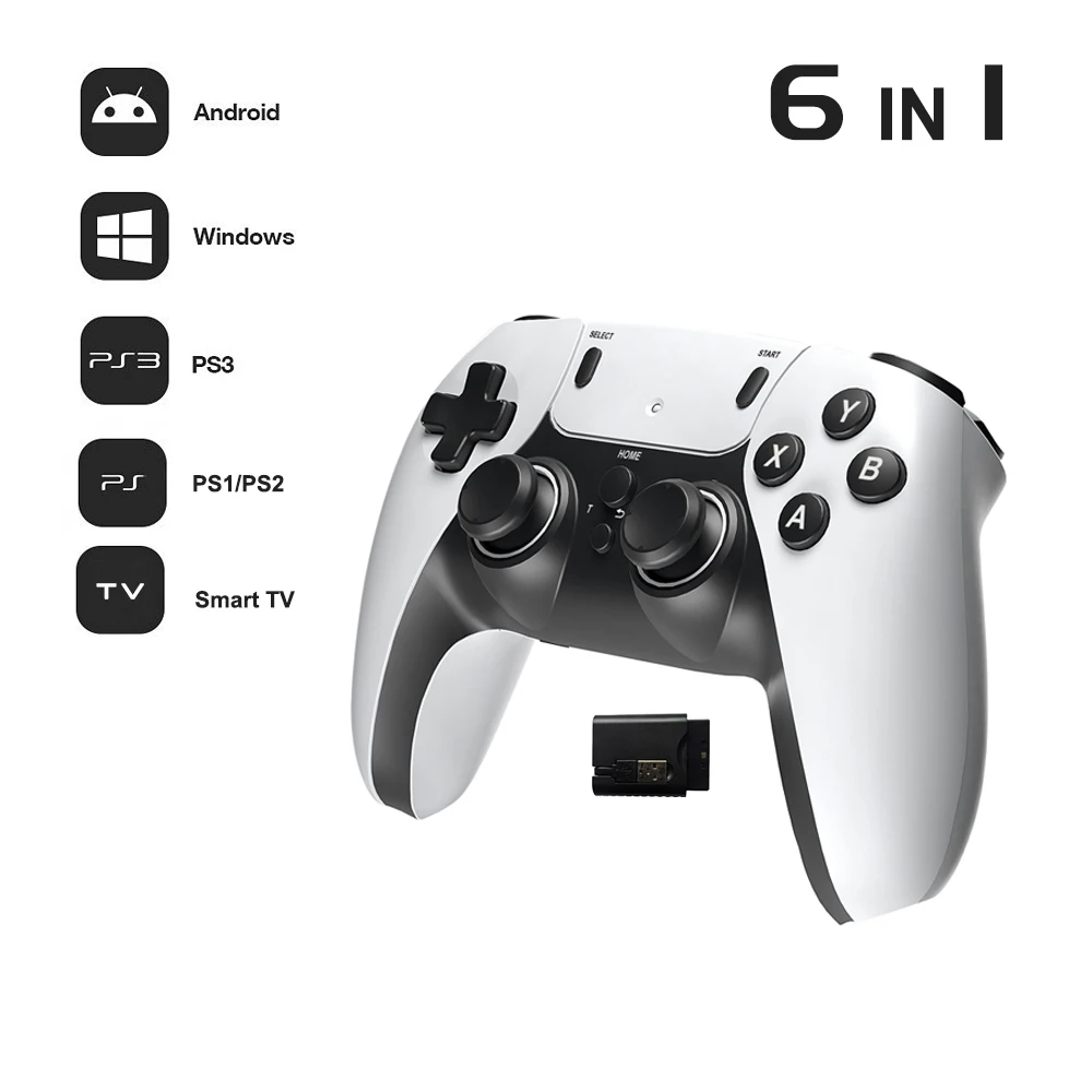 Contrôleur de jeu sans fil pour PS1 PS2 PS3 PC Android TV contrôleur de jeu jeu vidéo Console de jeu portable manette de divertissement