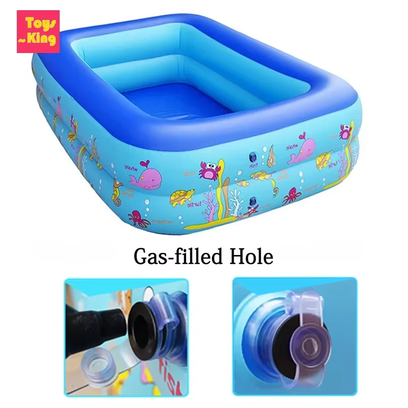 Piscine gonflable grandes piscines familiales 120cm Rectangle encadré enfants piscine été piscine extérieure bébé baignoire jouets