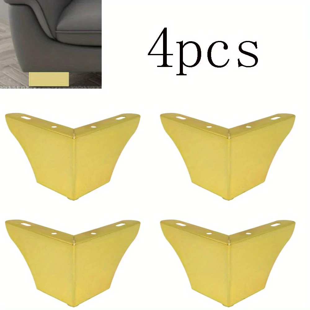 4 pièces Pack pieds de meubles pieds de meubles minimalistes pieds de canapé en métal remplacement canapé Table basse armoire meuble meuble TV pieds
