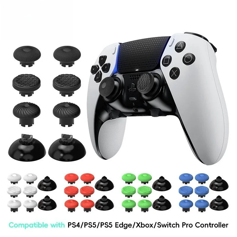 8 capuchons de joystick pour manettes PS4 PS5 Edge Elite, capuchons de joystick en forme de champignon pour manettes Xbox Series, accessoires de joystick.