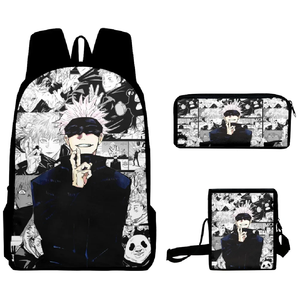 Anime Satoru Gojo école sac à dos sac à dos pour ordinateur portable garçons filles adolescents sac d'école sac de voyage Mochila sac à bandoulière