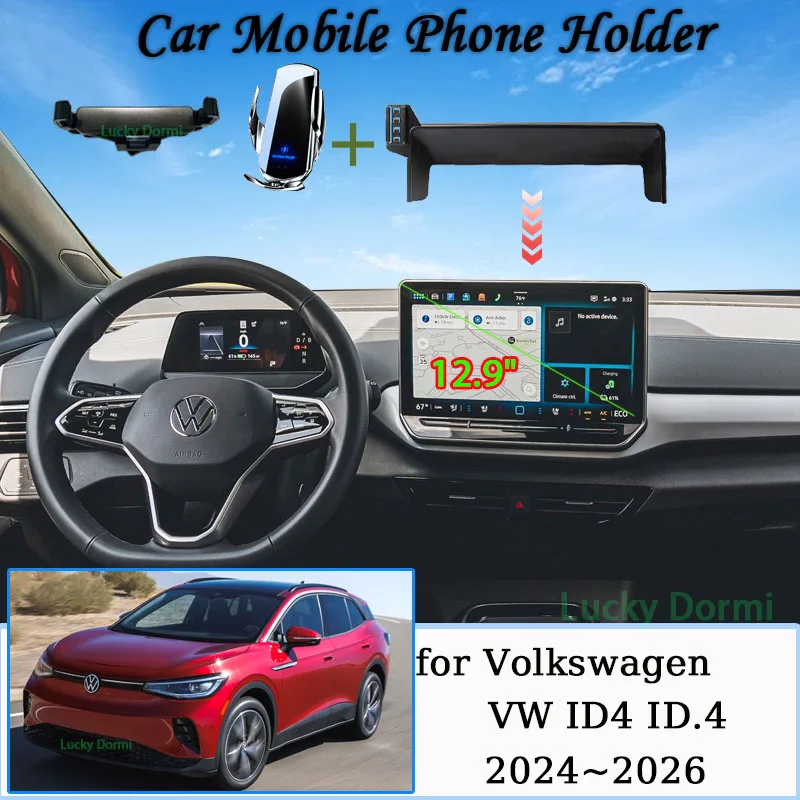 Für Volkswagen ID.4 ID.5 2025 2024 12,9 "Handy Halter MagSafe Halterung Drahtlose Lade Halterung Schwerkraft Ständer Zubehör Image