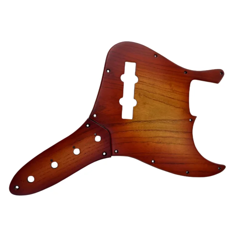 10 Löcher 4 Saiten Ailanthus Holz Gitarren-Schlagbrett Pick Guard & Steuerplatten Scratch Plate Zubehör Image