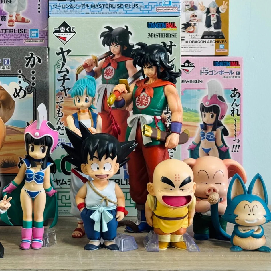 Heiße Dragon Ball Son Goku Super Saiyan Anime-Figur 15cm Goku Krillin Chichi Bulma Puar Oolong Actionfigur Modell Geschenke für Kinder Image