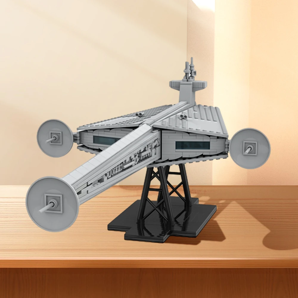 MOC Cantwell-Klasse Ableiter Raumschiff Baustein 1:1455 Cantwell-Klasse Ableiter Raumschiff Ziegel Modell Spielzeug Weihnachtsgeschenke Image