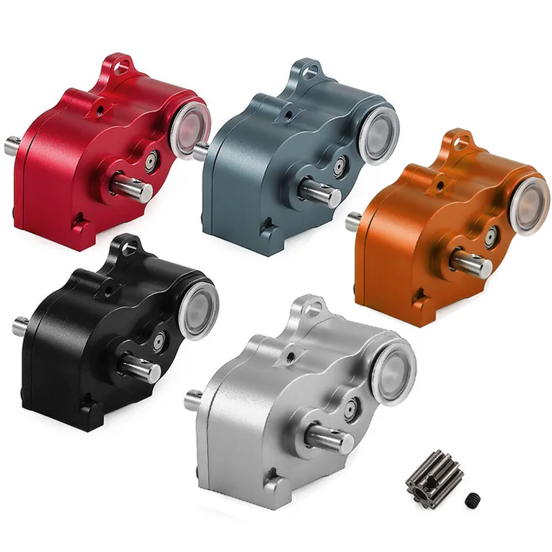 Leichtes LCG-Metallgetriebe D360 für Axial SCX10, Aluminium-Getriebe mit niedrigem Schwerkraftgehalt, direkte Passform, Upgrade für 1/10 Crawler Image